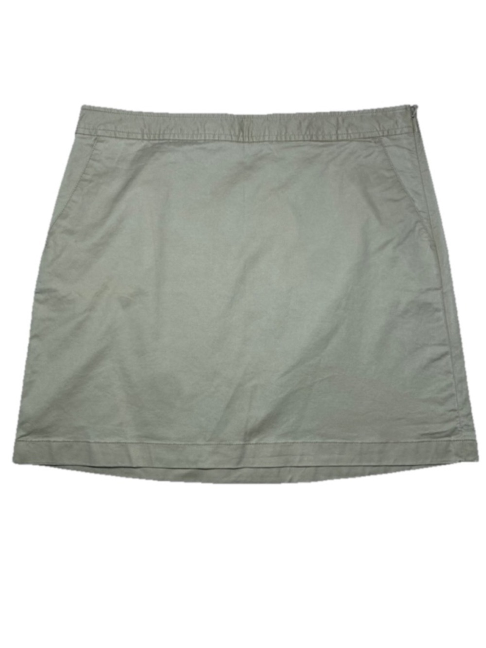 Vineyard Vines Tan Khaki Skirt 8 Cotton Blend Preppy Coastal Chic
